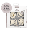BIBS - Set 4 suzete Try-it collection 0 luni +-Ivory - imagine 3
