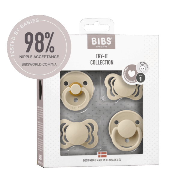 BIBS - Set 4 suzete Try-it collection 0 luni +-Vanilla - imagine 3