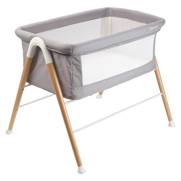 BabyGo - Patut cu cadru din Lemn Goodnight Grey - imagine 4