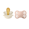 BIBS - Set 2 suzete Supreme Latex, tetina simetrica, 0 luni +-Ivory/Blush - imagine 4