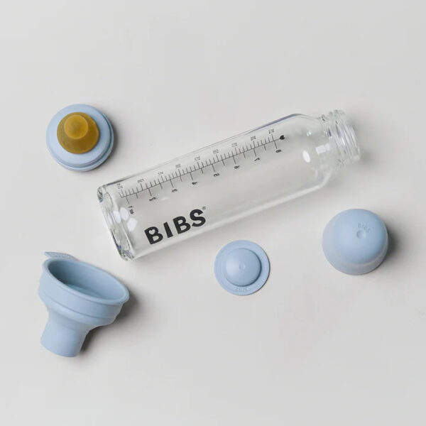 BIBS - Set complet biberon din sticla anticolici, 225 ml, Dusky Lilac - imagine 2