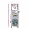 BIBS x LIBERTY - Set 2 suzete Colour Capel Latex, tetina rotunda, 6 luni+-Dusty Blue/Petrol - imagine 2