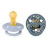 BIBS x LIBERTY - Set 2 suzete Colour Capel Latex, tetina rotunda, 6 luni+-Dusty Blue/Petrol - imagine 4