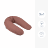 Doomoo - Perna mare 3 in 1 Comfy Big Tetra Brick din bumbac organic: perna gravide, suport pentru hranire, suport pentru bebe - imagine 2