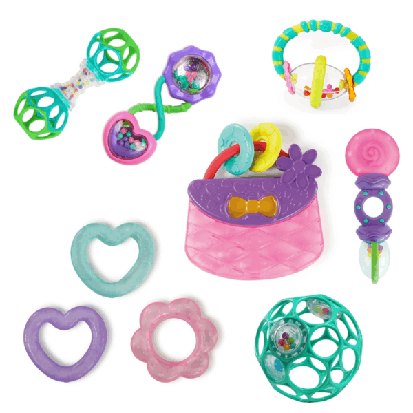 Bright Starts - Set cadou 9 buc jucarii zornaitoare si dentitie “Everything Nice” - imagine 4