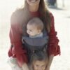 BabyBjorn - Marsupiu anatomic One, cu pozitii multiple de purtare Denim grey, Bumbac - imagine 5