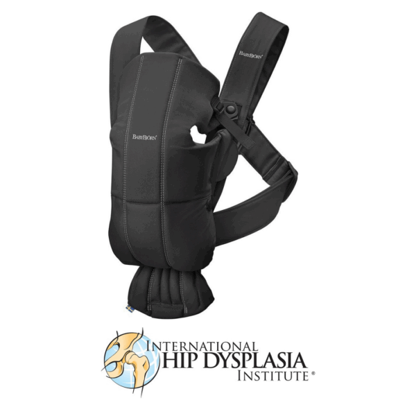 BabyBjorn - Marsupiu anatomic Mini, cu pozitii multiple de purtare, Black, Bumbac - imagine 5