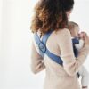 BabyBjorn - Marsupiu anatomic Mini, cu pozitii multiple de purtare, Vintage Indigo, Bumbac - imagine 5