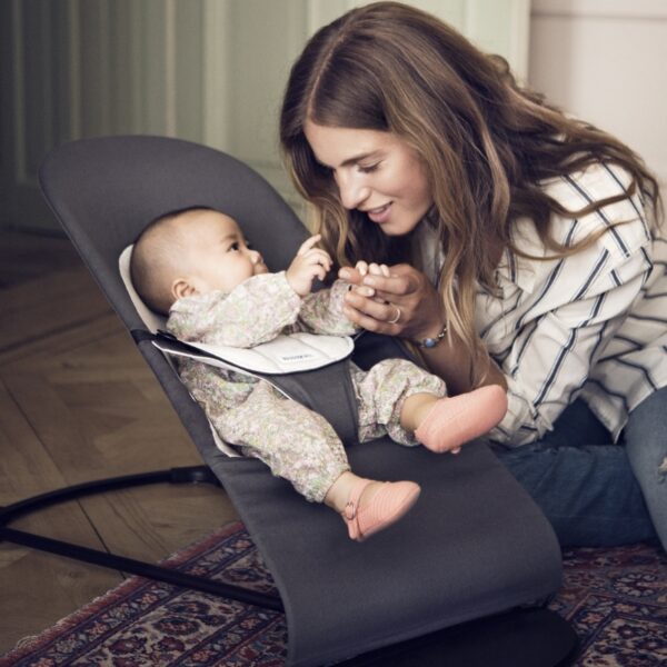 BabyBjorn - Balansoar Balance Soft Black/Grey cu bara de jucarii - imagine 4