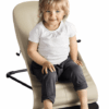 BabyBjorn - Balansoar Balance Soft Khaki cu detalii Negre, Bumbac - imagine 4
