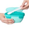 Skip Hop - Set de calatorie pentru hranire (bol + lingurita) - Soft turcoaz - imagine 5