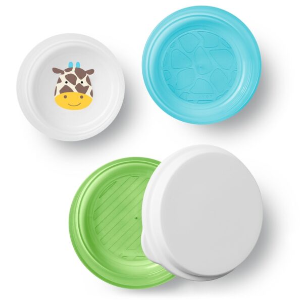 Skip Hop Set boluri anti-alunecare pentru servire- Girafa - imagine 3