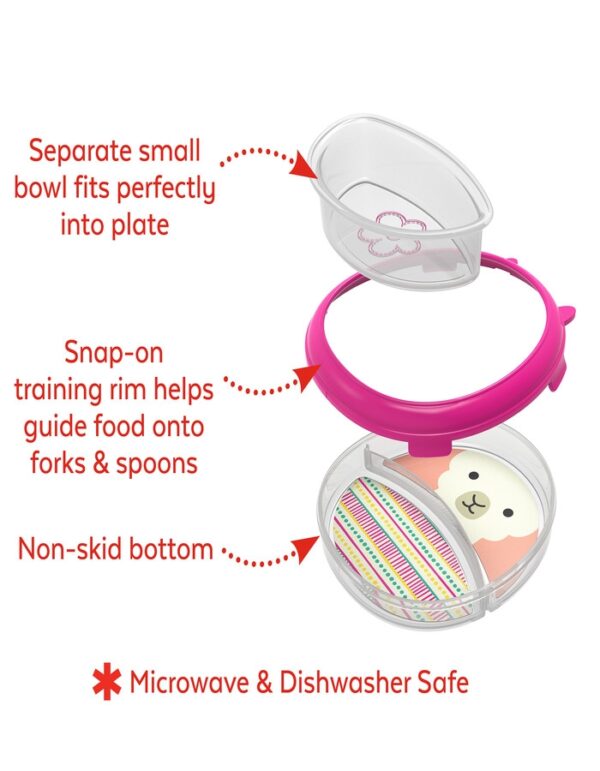 Skip Hop Set farfurie & bol Zoo Smart - Lama - imagine 4