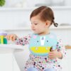 Skip Hop Bavetica de silicon Fold & Go Zoo - Unicorn - imagine 3
