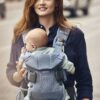 BabyBjorn - Marsupiu anatomic One Air - Slate Blue, 3D Mesh - imagine 5