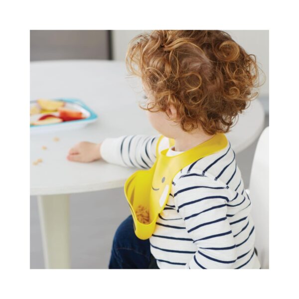 Skip Hop Bavetica de silicon Fold & Go Zoo - Albinuta - imagine 4