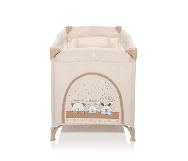 ZOPA - Patut pliant 2 nivele Nanny Animal Beige - imagine 5