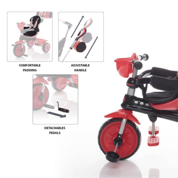 ZOPA - Tricicleta reglabila ZooGo Ladybug - imagine 3