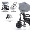 ZOPA - Tricicleta 6 moduri de utilizare Citi Trike Curry Yellow - imagine 3