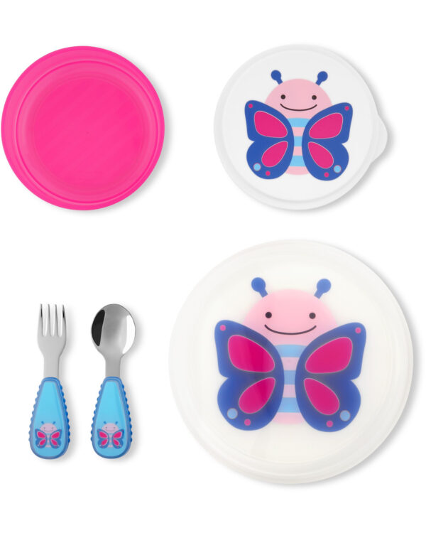Skip Hop Set pentru pranz - Fluture - imagine 3