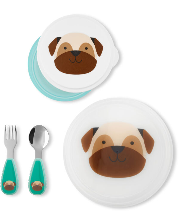 Skip Hop Set pentru pranz - Catelus Pug - imagine 3