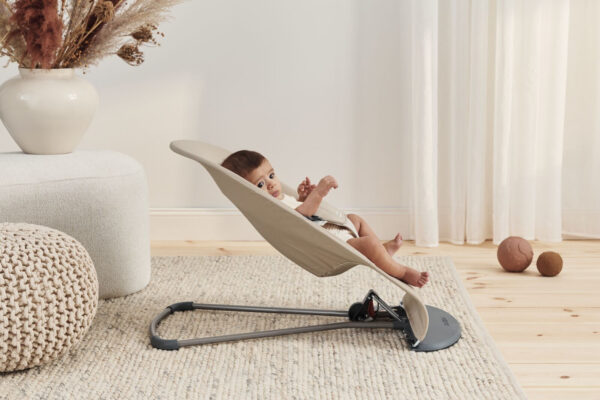 BabyBjorn - Balansoar Balance Soft Khaki cu detalii Beige, Bumbac - imagine 4
