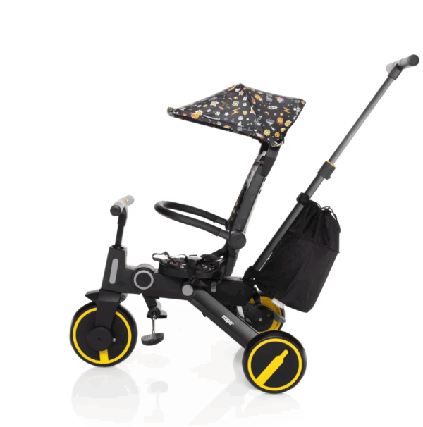 Zopa - Tricicleta pliabila 7 in 1, de la 10 luni - 5 ani, Nova 2 Cosmic Black - imagine 3