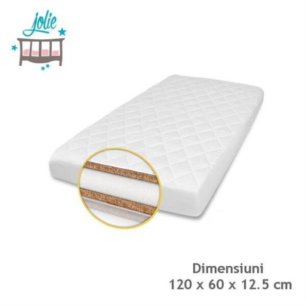 Jolie-Saltea Superlux Cocos-Burete-Cocos pentru patut 120×60 cm - imagine 2