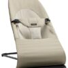 BabyBjorn - Balansoar Balance Soft Khaki cu detalii Negre, Bumbac