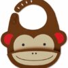 Skip Hop Bavetica de silicon Fold & Go Zoo - Maimutica