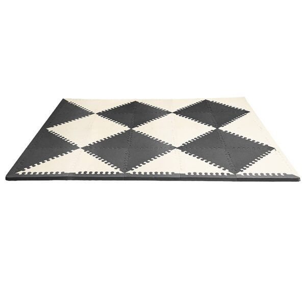 Skip Hop Covoras de joaca puzzle - Geometric Playspot, Negru / Bej