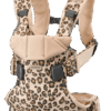 BabyBjorn - Marsupiu anatomic One, cu pozitii multiple de purtare Beige/Leopard Bumbac - Editie Limitata