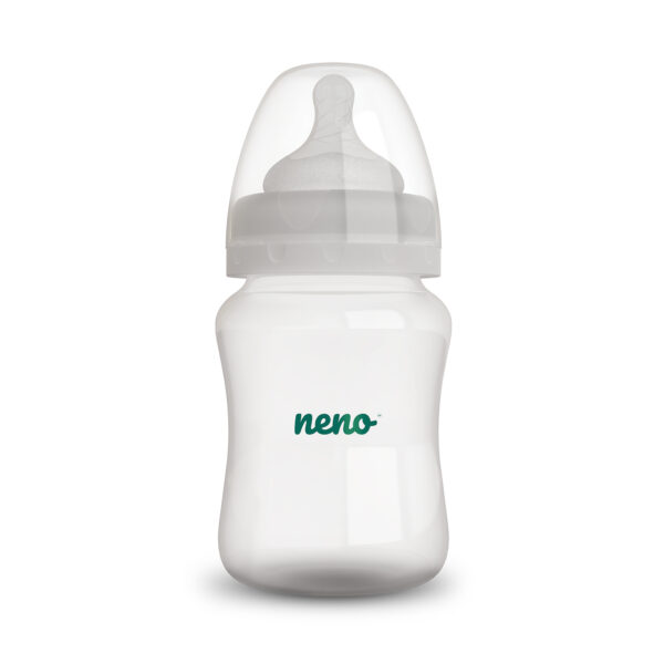 Neno – Biberon cu tetina silicon 150 ml, anti-colici, debit lent