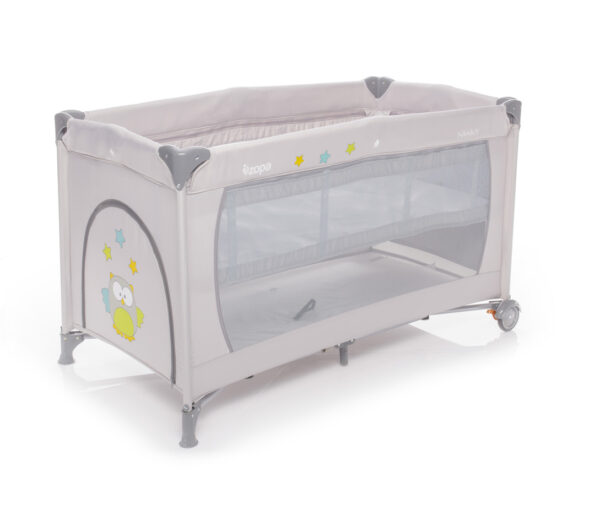 ZOPA - Patut pliant 2 nivele Nanny Griffin Grey