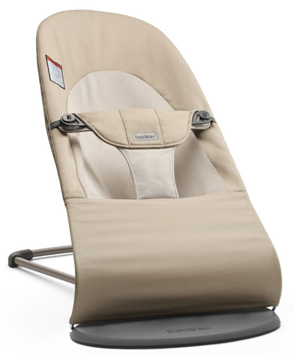 BabyBjorn - Balansoar Balance Soft Khaki cu detalii Beige, Bumbac