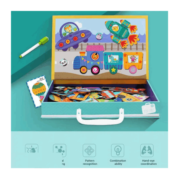 Cutie magnetica de puzzle MagniWorld - imagine 4