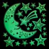 Autocolante fosforescente decorative luna si stele - imagine 2