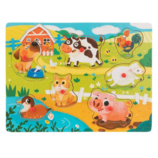 puzzle animale ferma