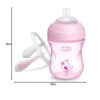 Cana de tranzitie Chicco, cu manere, roz 4 luni+ 200ml - imagine 8