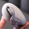 Pantofi sport pentru copii, gri, talpa antialunecare - imagine 4