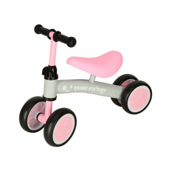 Bicicleta pentru copii Roz, cu 4 roti, 2 ani+ - imagine 7