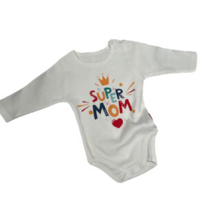 Body cu maneca lunga pentru bebelusi - Super Mom