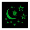 Stickere fosforescente decorative de perete cu stele