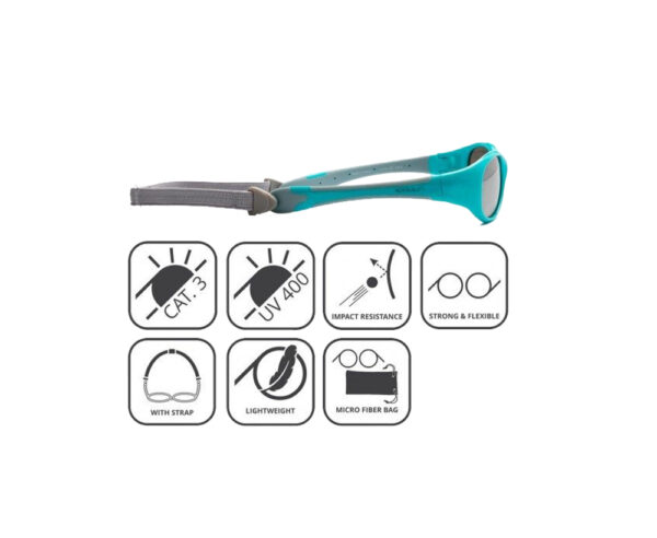 KOOLSUN - OCHELARI DE SOARE BEBELUSI - Aqua - imagine 2