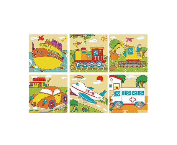 Puzzle cuburi lemn 6 imagini - imagine 4