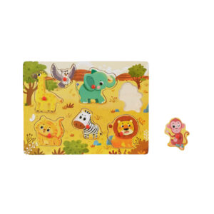 Puzzle lemn animale safari