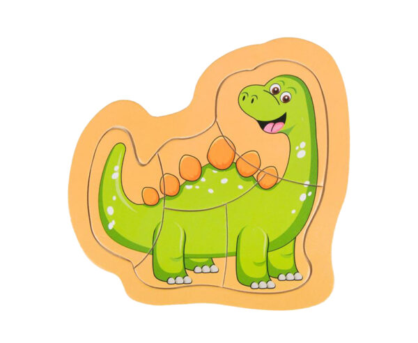Puzzle lemn dinozaur