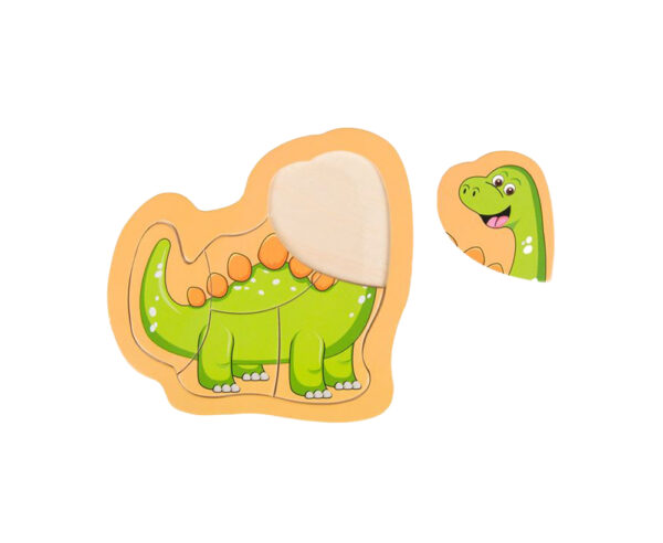 Puzzle lemn dinozaur - imagine 2