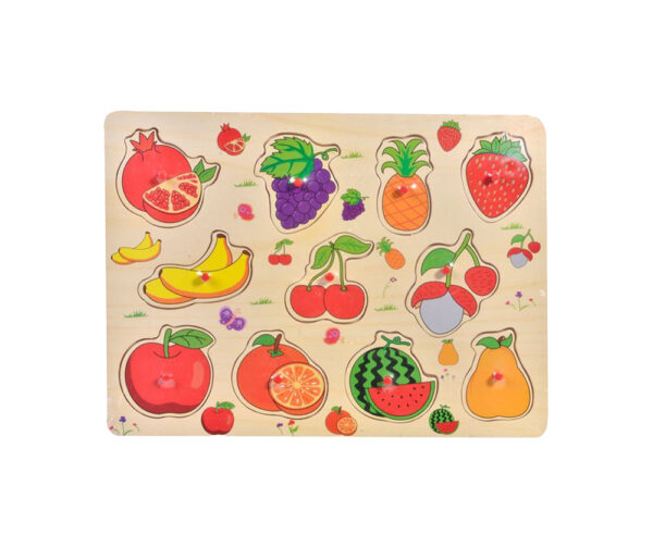 Puzzle lemn fructe