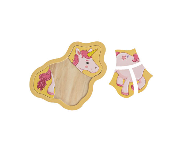 Puzzle lemn unicorn - imagine 2